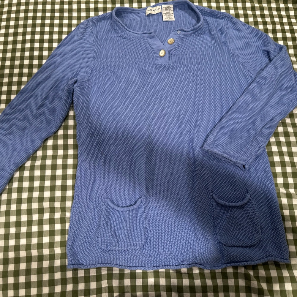 White Stag Light Blue Knit Cardigan